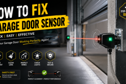 how to fix garage door sensor