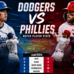 dodgers vs phillies match player stats