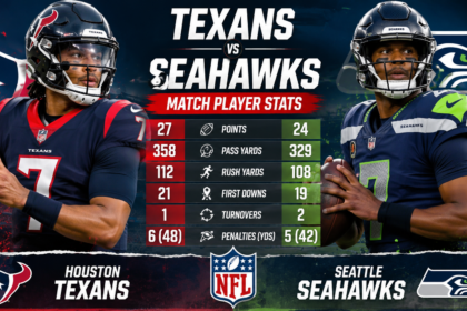 texans vs seahawks match player stats